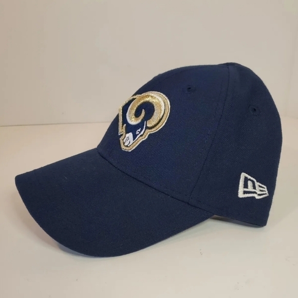 NEW Era 9Forty Los Angeles LA Rams NFL Youth Adjustable Strapback Cap Hat Navy - Picture 8 of 8